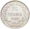 25 пенни (pennia) 1917 S гербовый орёл без корон, Аукцион: Monetnik за 866 