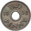 Фиджи 1 пенни (penny) 1936   Эдвард VIII, Аукцион: Monetnik за 520 