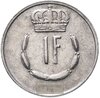 Люксембург 1 франк  (franc) 1965-1984, случайная дата, Аукцион: Monetnik за 58 
