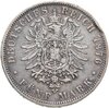 Германская Империя, Вюртемберг 5 марок (mark) 1876, Аукцион: Monetnik за 13 427 