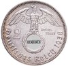 Германия, Третий Рейх 2 рейхсмарки 1938, знак монетного двора "A" - Берлин, Аукцион: Monetnik за 1 047 