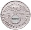 Третий Рейх 5 рейхсмарок (reichsmark) 1937  Гинденбург, Аукцион: Monetnik за 827 RUB