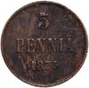 5 пенни (pennia) 1875 Российская Финляндия, Аукцион: Monetnik за 760 RUB