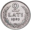 Латвия 2 лата 1925, Аукцион: Monetnik за 1 203 