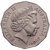 Австралия 50 центов (cents) 2004  "Австралийская фауна - Лорикет, коала и вомбат", Аукцион: Monetnik за 690 
