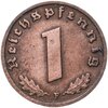 Германия (Третий рейх) 1 рейхспфенниг (reichspfennig) "F" 1937, Аукцион: Monetnik за 294 RUB
