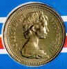 Великобритания 1 фунт (pound) 1983 Герб (молодая королева) в буклете, Аукцион: Monetnik за 1 794 