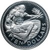 Барбадос 10 долларов (dollars) 1974  Нептун серебро, Аукцион: Monetnik за 4 990 
