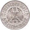 Германия (Третий рейх) 5 рейхсмарок (reichsmark) 1933 "450 лет со дня рождения Мартина Лютера", Аукцион: Monetnik за 31 500 