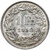 Швейцария 1 франк (franc) 1958, Аукцион: Monetnik за 913 RUB