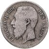 Бельгия 1 франк (franc) 1867 Надпись на французском - 'DES BELGES', Аукцион: Monetnik за 690 RUB