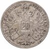 Австро-Венгрия 20 крейцеров (kreuzer) 1868, монета для Австрии, Аукцион: Monetnik за 1 100 