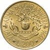 Италия 200 лир 1994 "180 лет карабинерам", Аукцион: Monetnik за 44 