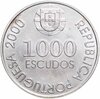 Португалия 1000 эскудо (escudos) 2000  500 лет со дня рождения Жуана де Каштру, Аукцион: Monetnik за 2 242 