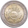 Эстония 2 евро 2012 "10 лет наличному обращению евро", Аукцион: Monetnik за 690 RUB