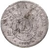 Франция 1 франк (franc) 1868 Знак монетного двора: "BB" - Страсбург, Аукцион: Monetnik за 950 RUB