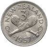 Новая Зеландия 3 пенса (pence) 1957, Аукцион: Monetnik за 583 