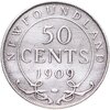 Ньюфаундленд 50 центов (cents) 1909, Аукцион: Monetnik за 1 920 RUB
