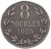 Остров Гернси 8 дублей (doubles) 1920 H, Аукцион: Monetnik за 405 