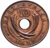 Британская Восточная Африка 10 центов (cents) 1937 KN  знак монетного двора: "KN" - Кингз Нортон Металл, Бирмингем, Аукцион: Monetnik за 331 RUB