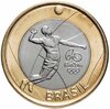 Бразилия 1 real (реал) 2015 "XXXI летние Олимпийские Игры, Рио-де-Жанейро 2016 volleyball (волейбол)", Аукцион: Monetnik за 315 RUB