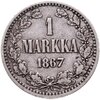 1 марка 1867 S Российская Финляндия, Аукцион: Monetnik за 3 400 RUB
