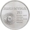 Аргентина 1000 песо (pesos) 1977 "Чемпионат мира по футболу, Аргентина 1978", Аукцион: Monetnik за 2 100 RUB