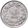Швейцария 1/2 франка (franc) 1960, Аукцион: Monetnik за 490 