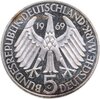Германия 5 марок (deutsche mark) 1969 "150 лет со дня рождения Теодора Фонтане", Аукцион: Monetnik за 1 196 RUB