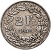 Швейцария 2 франка (francs) 1940, Аукцион: Monetnik за 1 286 RUB