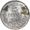 25 пенни (pennia) 1917 S гербовый орёл без корон, Аукцион: Monetnik за 552 