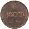 1 пенни (pennу) 1909 монета для Финляндии, Аукцион: Monetnik за 325 RUB