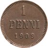 1 пенни (penny) 1909, Аукцион: Monetnik за 440 RUB