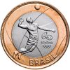 Бразилия 1 real (реал) 2015 "XXXI летние Олимпийские Игры, Рио-де-Жанейро 2016 volleyball (волейбол)", Аукцион: Monetnik за 217 RUB