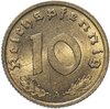 Германия, Третий рейх 10 рейхспфеннигов (reichspfennig) 1939, знак монетного двора "A" - Берлин, Аукцион: Monetnik за 1 290 RUB