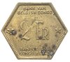 Бельгийское Конго 2 франка (francs) 1943, Аукцион: Monetnik за 2 304 RUB