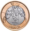 Бразилия 1 real (реал) 2014 "XXXI летние Олимпийские Игры, Рио-де-Жанейро 2016 paratriathlon (паратриатлон)", Аукцион: Monetnik за 217 RUB