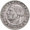 Германия Третий рейх 2 рейхсмарки (reichsmark) 1933,  450 лет со дня рождения Мартина Лютера, Аукцион: Monetnik за 3 823 RUB
