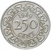 Суринам 250 центов (cents) 1989, Аукцион: Monetnik за 360 RUB