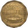 Аргентина 100 песо 1977-1978 Чемпионат мира по футболу 1978 года. (случайный год), Аукцион: Monetnik за 218 RUB