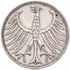 Германия 5 марок (deutsche mark) 1951 F  знак монетного двора: "F" - Штутгарт, Аукцион: Monetnik за 940 