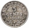 Ньюфаундленд 5 центов (cents) 1908, Аукцион: Monetnik за 904 RUB