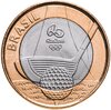 Бразилия 1 real (реал) 2014 "XXXI летние Олимпийские Игры, Рио-де-Жанейро 2016 golf (гольф)", Аукцион: Monetnik за 217 RUB