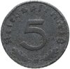 Германия, Третий рейх 5 рейхспфеннигов (reichspfennig) 1940, знак монетного двора: "E" - Мульденхюттен, Аукцион: Monetnik за 126 