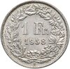 Швейцария 1 франк (franc) 1958, Аукцион: Monetnik за 802 RUB