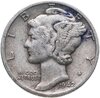 США 10 центов (дайм, one dime) 1942 Mercury Dime (дайм «Меркурий») без обозначения монетного двора, Аукцион: Monetnik за 371 RUB