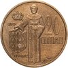 Монако  20  сантимов 1962, Аукцион: Monetnik за 450 RUB