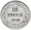 25 пенни 1910 L, монета для Финляндии, Аукцион: Monetnik за 1 100 