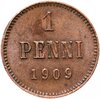 1 пенни (penny) 1906 , монета для Финляндии, Аукцион: Monetnik за 440 