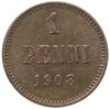 1 пенни (penny) 1908, монета для Финляндии, Аукцион: Monetnik за 625 RUB